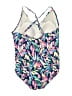 Michelle McDowell Print Blue One Piece Swimsuit Size XL - photo 2