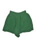 Michael Stars 100% Cotton Solid Green Shorts Size Lg (2) - photo 1