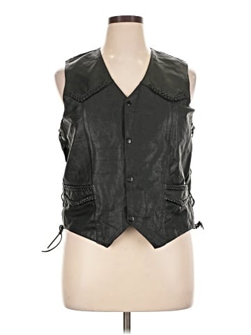 Barney's Leather Vest (view 1)