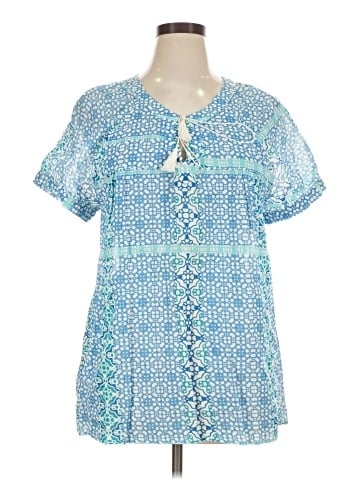Nine West Short Sleeve Blouse (view 1)
