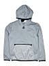 Reebok 100% Polyester Gray Windbreaker Size 8 - photo 1