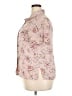 Russ 100% Polyester Floral Pink Short Sleeve Blouse Size 14 - photo 5