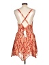 Silence and Noise 100% Polyester Paisley Orange Cocktail Dress Size L - photo 2