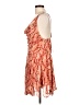 Silence and Noise 100% Polyester Paisley Orange Cocktail Dress Size L - photo 5