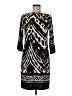 En Focus Studio Animal Print Black Casual Dress Size 6 - photo 1