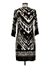 En Focus Studio Animal Print Black Casual Dress Size 6 - photo 2