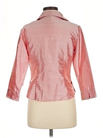 Too-She-She Jeans 3/4 Sleeve Silk Top (view 2)