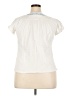 Avenue 100% Cotton Ivory Short Sleeve Blouse Size 18 - 20 Plus - photo 2