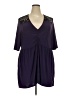 Torrid Purple Short Sleeve Blouse Size 4X Plus (4) - photo 1