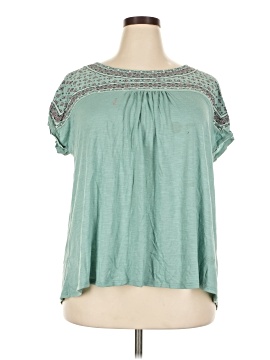 Tempted Hearts Short Sleeve Blouse