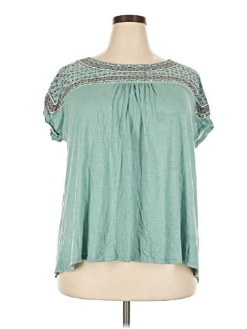 Tempted Hearts Short Sleeve Blouse (view 1)