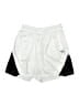 Nike 100% Polyester Color Block White Athletic Shorts Size L - photo 1