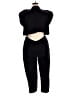 Reistor Solid Black Jumpsuit Size XL - photo 2