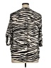 Torrid Animal Print Ivory 3/4 Sleeve Blouse Size 1X Plus (1) - photo 2