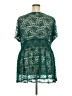 Torrid Green Short Sleeve Blouse Size 4X Plus (4) - photo 2