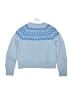 Crewcuts Chevron-herringbone Blue Pullover Sweater Size 10 - 11 - photo 2
