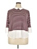 Elle Burgundy 3/4 Sleeve Blouse Size XXL - photo 1