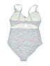 Assorted Brands Print Gray One Piece Swimsuit Size L - photo 2