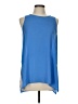 Lush 100% Polyester Blue Sleeveless Blouse Size L - photo 1