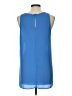 Lush 100% Polyester Blue Sleeveless Blouse Size L - photo 2