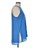 Lush 100% Polyester Blue Sleeveless Blouse Size L - photo 4