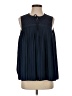 Zac & Rachel 100% Polyester Blue Sleeveless Blouse Size S - photo 1