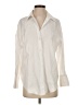 Zara Ivory Long Sleeve Button-Down Shirt Size S - photo 1