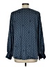 Vince Camuto 100% Polyester Blue Long Sleeve Blouse Size L (petite) - photo 2