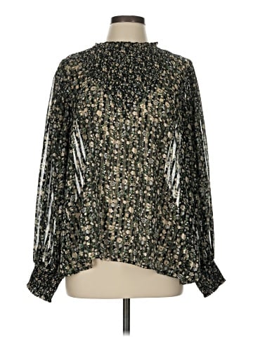Topshop Long Sleeve Blouse (view 1)