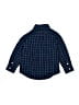 Janie and Jack 100% Cotton Plaid Blue Long Sleeve Button-Down Shirt Size 18-24 mo - photo 2