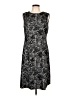 Nine West Graphic Black Cocktail Dress Size 10 - photo 1