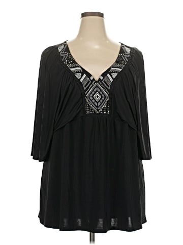 Torrid 3/4 Sleeve Blouse (view 1)