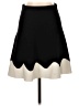 Zara Basic Chevron-herringbone Black Formal Skirt Size S - photo 1