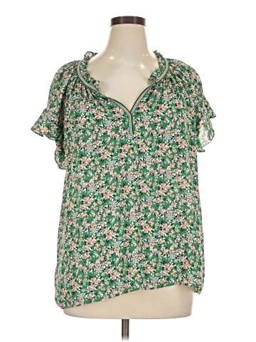 Max Studio Short Sleeve Blouse (view 1)