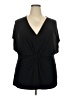 Torrid Black Short Sleeve Top Size 4X Plus (4) - photo 1