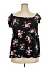 Torrid Black Short Sleeve Blouse Size 3X Plus (3) - photo 1