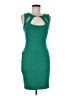 Bebe Solid Green Cocktail Dress Size M - photo 1