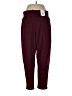 Xersion Solid Burgundy Casual Pants Size L - photo 1