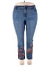 So Slimming by Chico's Paisley Blue Jeans Size 4R - photo 1