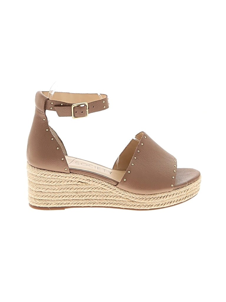 Pre-owned Sole Society Wedges In Brown