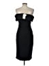 Nordstrom Solid Black Cocktail Dress Size L - photo 2