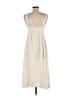WeWoreWhat 100% Polyester Solid Ivory Casual Dress Size L - photo 2