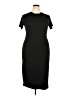 Unbranded Solid Black Casual Dress Size XXL - photo 1