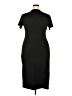Unbranded Solid Black Casual Dress Size XXL - photo 2