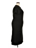 Unbranded Solid Black Casual Dress Size XXL - photo 4