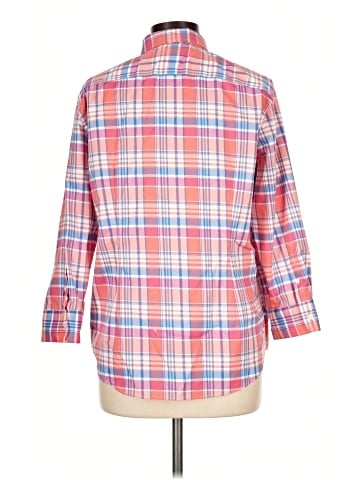 Chaps 3/4 Sleeve Button-Down Shirt (view 2)