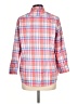 Chaps 100% Cotton Plaid Orange 3/4 Sleeve Button-Down Shirt Size XL - photo 2