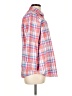 Chaps 100% Cotton Plaid Orange 3/4 Sleeve Button-Down Shirt Size XL - photo 4