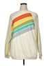 Unbranded Color Block Ivory Sweatshirt Size XL - photo 1