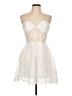Shein 100% Polyester White Cocktail Dress Size L - photo 1